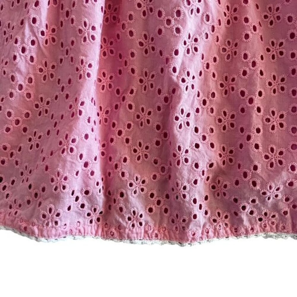 A.T.U.N. Pink Eyelet and Floral Girls Dress Size 6-7 Years - Picture 5 of 7